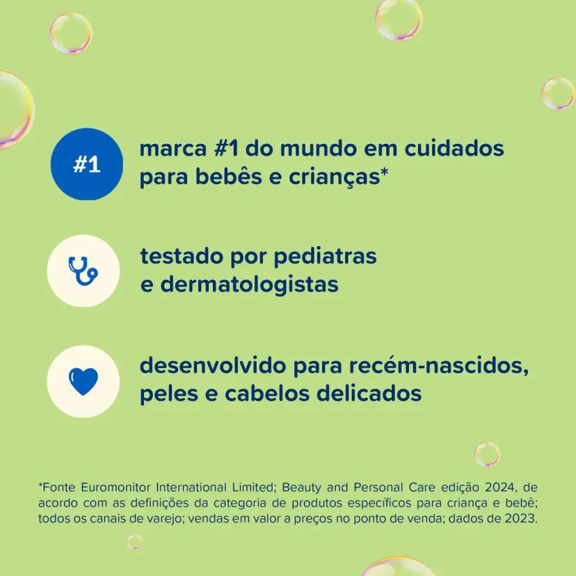 Shampoo Johnson's Baby Cabelos Claros com 400ml